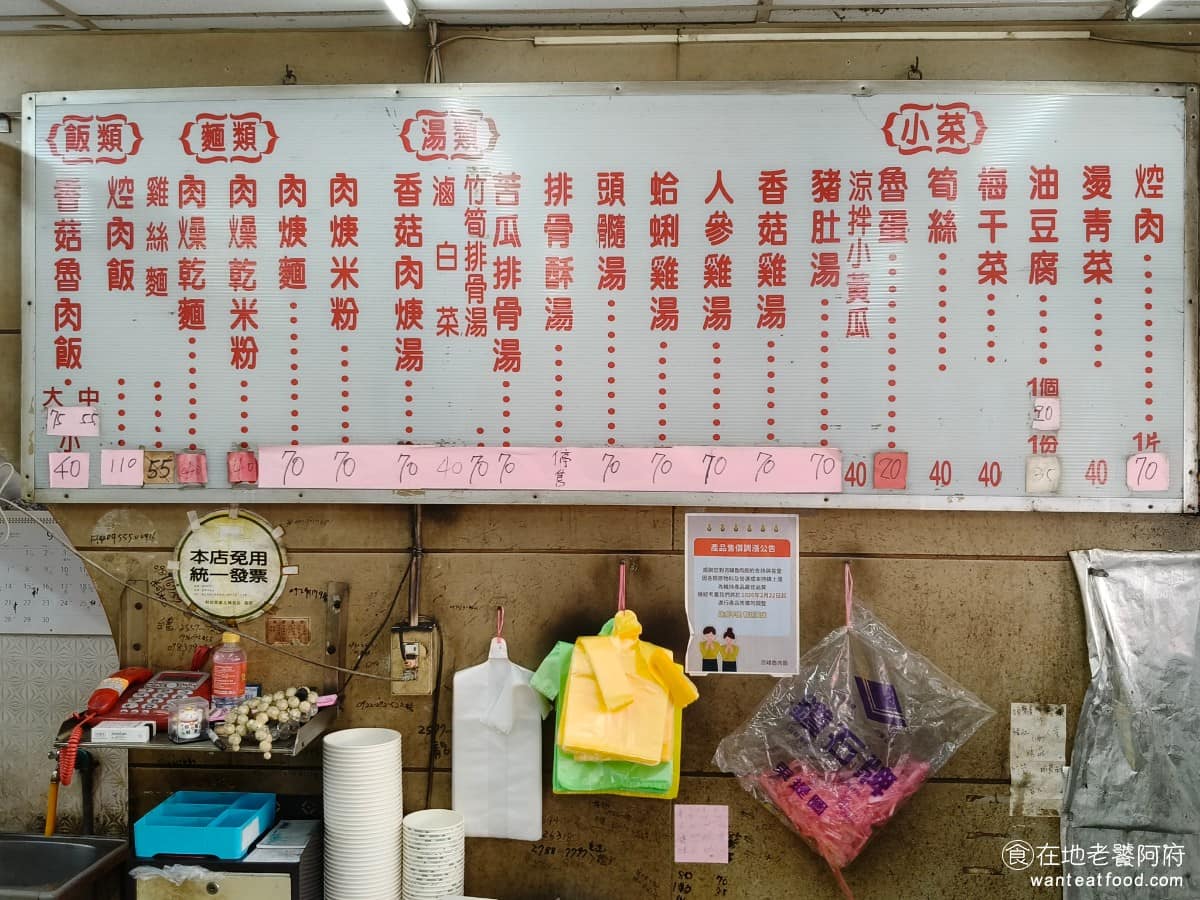 吉峰香菇魯肉飯 吉峰香菇魯肉飯菜單 吉峰香菇魯肉飯推薦 松山區美食 松山美食 台北小巨蛋美食 整體訂價跟金峰魯肉飯相去不遠,魯肉飯依大、中、小分成不同價位,小菜跟湯品也都在銅板價的區間,以市中心價位來說,算是可接受。 @在地老饕阿府